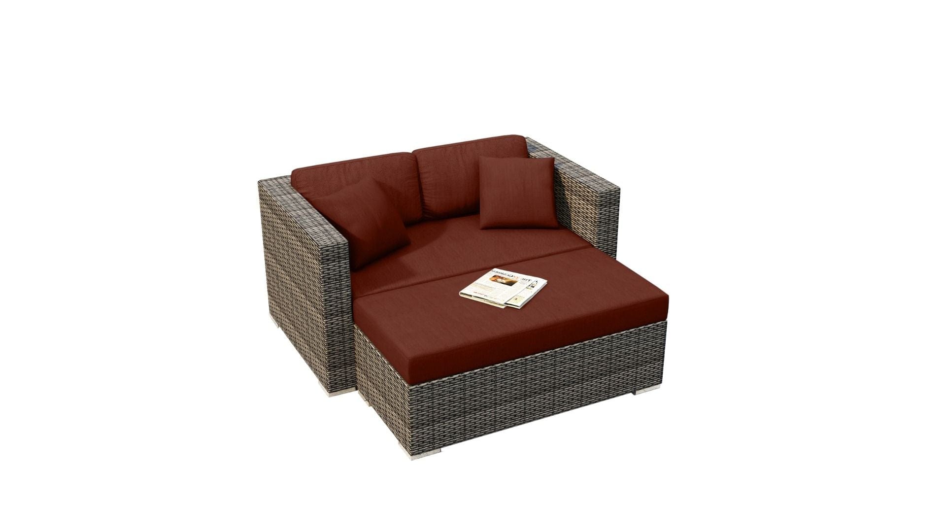 Harmonia Living Outdoor Furniture Canvas Henna Harmonia Living - District Day Lounger | HL-DIS-TS-DL