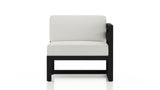 Harmonia Living Outdoor Furniture Canvas Natural Harmonia Living - Avion Right Arm Section - Black | HL-AVN-BK-RAS