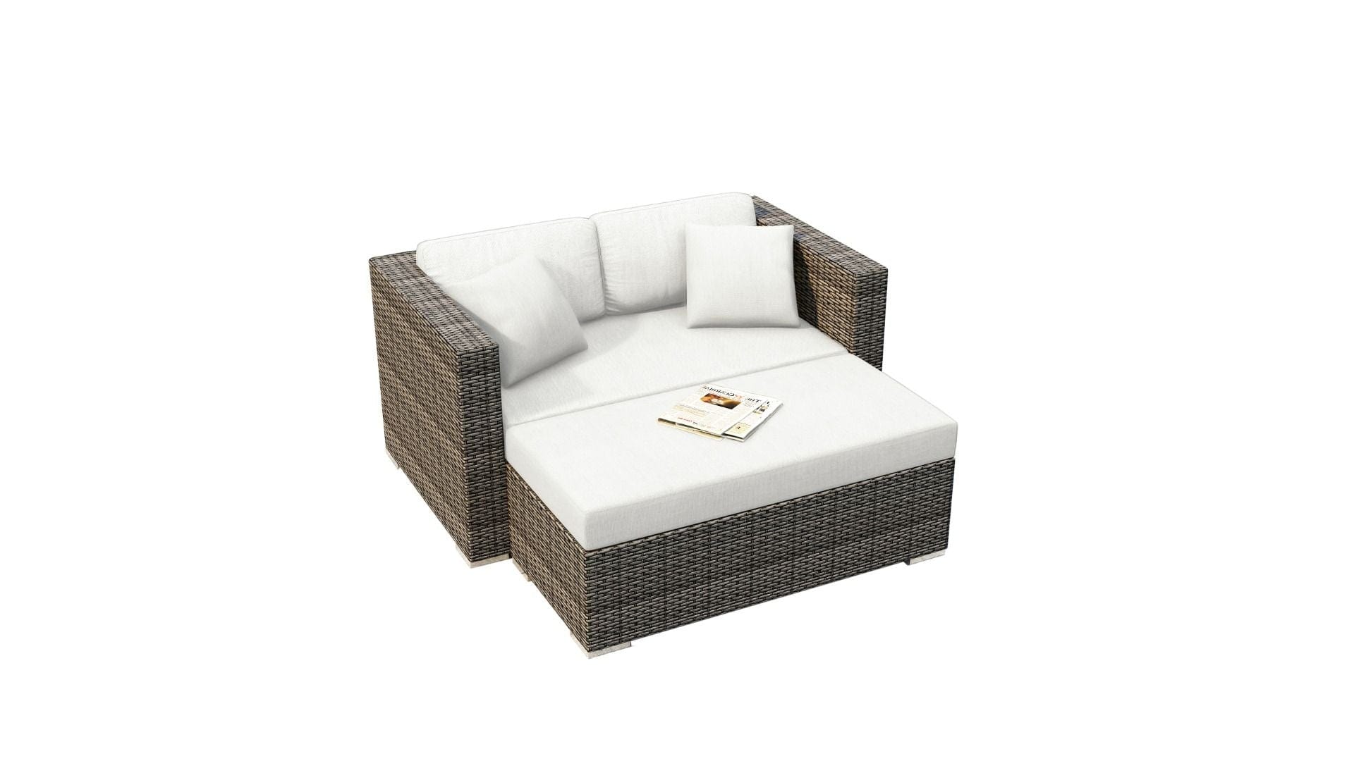 Harmonia Living Outdoor Furniture Canvas Natural Harmonia Living - District Day Lounger | HL-DIS-TS-DL