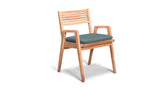 Harmonia Living Outdoor Furniture Cast Lagoon Harmonia Living - Link Dining Arm Chair | HL-LINK-TK-DAC