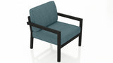 Harmonia Living Outdoor Furniture Cast Lagoon Harmonia Living - Pacifica Club Chair - Black | HL-PAC-BK-CC