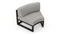 Harmonia Living Outdoor Furniture Cast Silver Harmonia Living - Avion Curve Seat - Black (pack of 2) | AVN-CRVS-BK