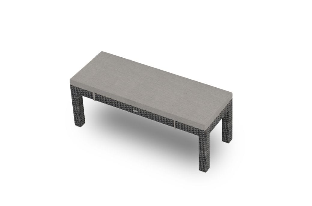 Harmonia Living Outdoor Furniture Cast Silver Harmonia Living - District 2-Seater Dining Bench | HL-DIS-TS-2DB
