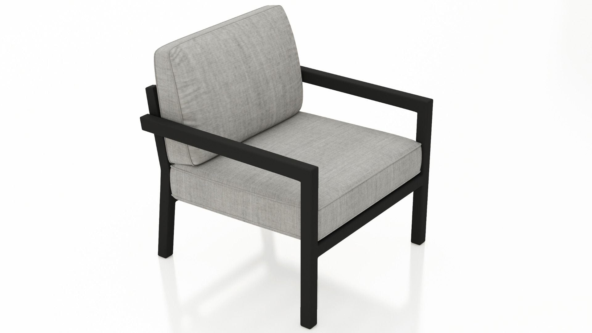 Harmonia Living Outdoor Furniture Cast Silver Harmonia Living - Pacifica Club Chair - Black | HL-PAC-BK-CC