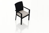 Harmonia Living Outdoor Furniture Cast Silver Harmonia Living - Urbana Dining Arm Chair | HL-URBN-CB-DAC