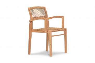 Harmonia Living Outdoor Furniture Frame Only Harmonia Living - Sands Dining Arm Chair | Fabric Sunbrella | HL-SNDS-SD-DAC