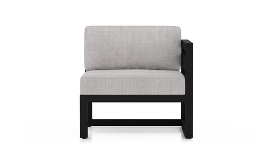 Harmonia Living Outdoor Furniture Harmonia Living - Avion Right Arm Section - Black | HL-AVN-BK-RAS