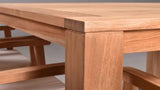 Harmonia Living Outdoor Furniture Harmonia Living - Classic Teak 6-Seater Rectangular Dining Table