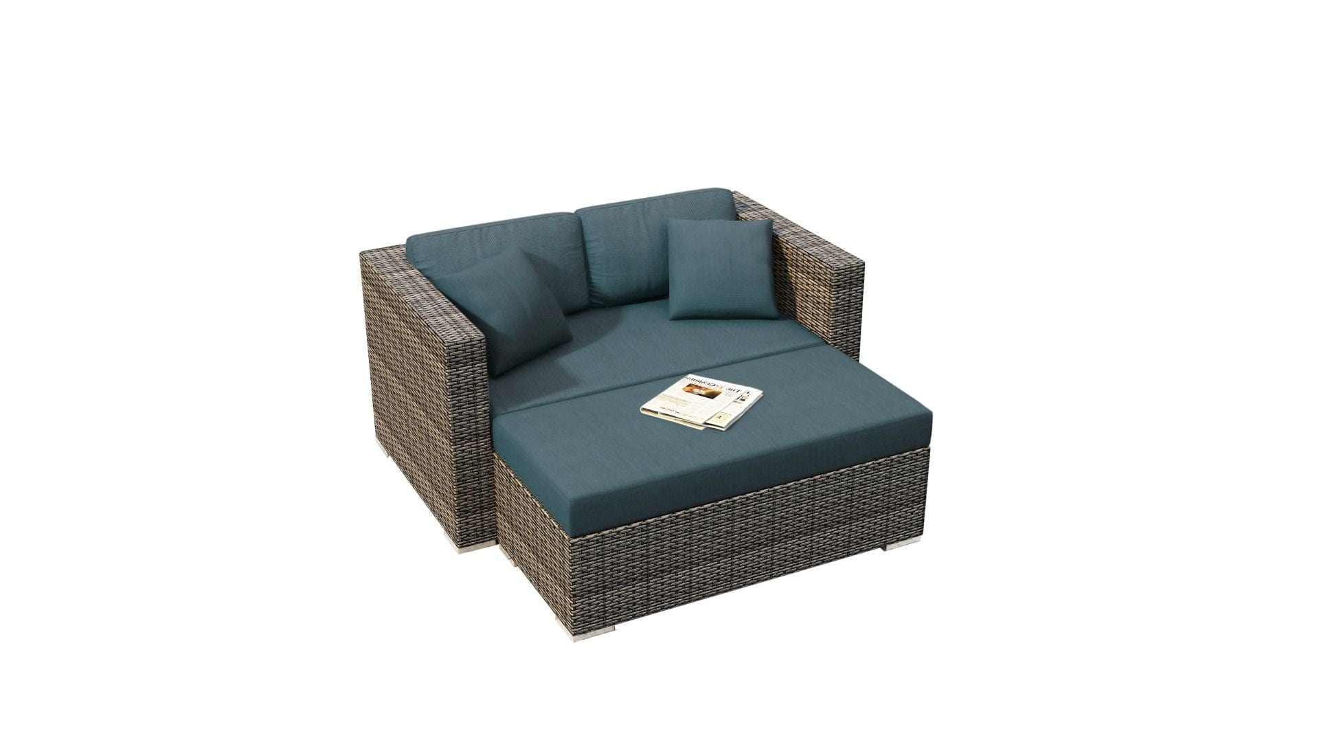 Harmonia Living Outdoor Furniture Harmonia Living - District Day Lounger | HL-DIS-TS-DL