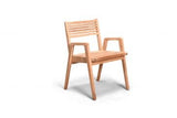 Harmonia Living Outdoor Furniture Harmonia Living - Link Dining Arm Chair | Fabric Sunbrella | HL-LINK-TK-DAC