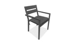 Harmonia Living Outdoor Furniture Harmonia Living - Pacifica Dining Arm Chair - Slate | HL-PAC-SL-DAC