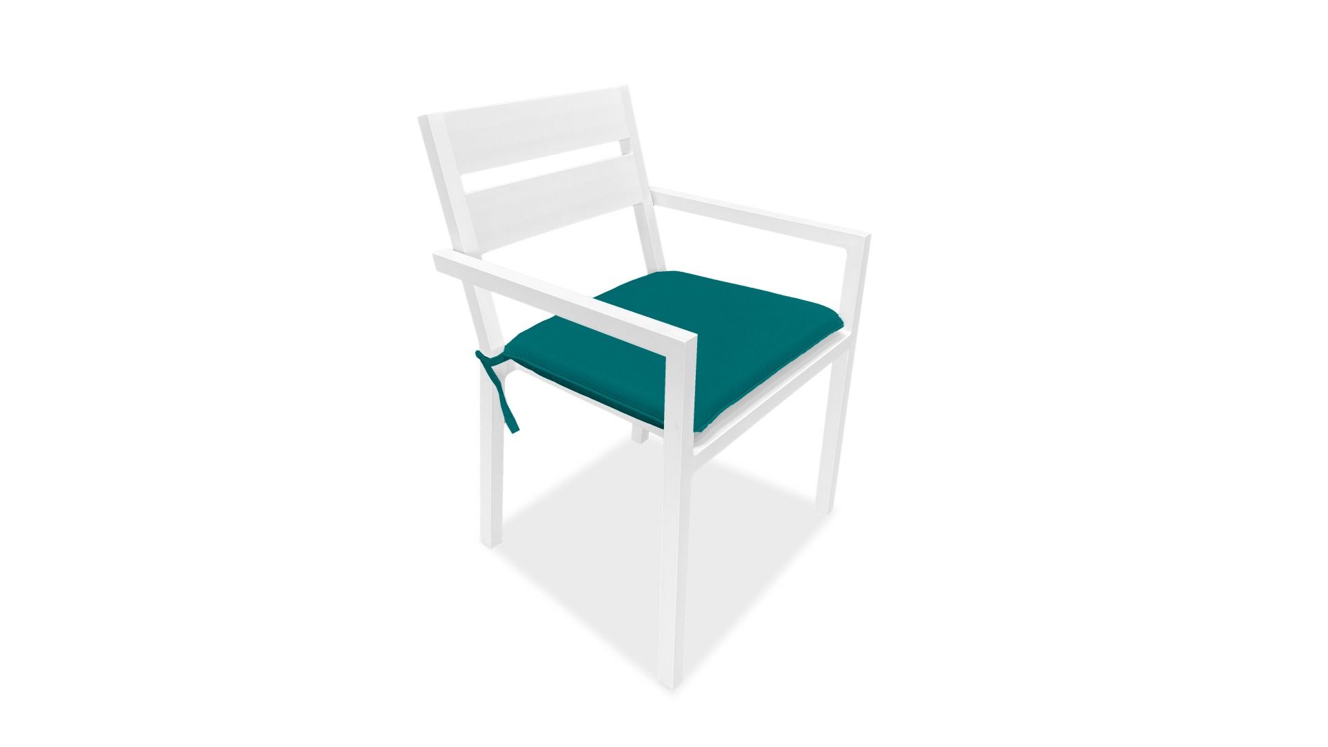 Harmonia Living Outdoor Furniture Harmonia Living - Pacifica Dining Arm Chair - White | HL-PAC-WHT-DAC