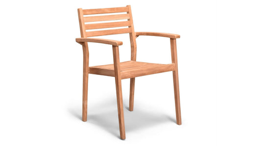 Harmonia Living Outdoor Furniture Harmonia Living - Sylvan Teak Dining Arm Chair | HL-SYLV-TK-DAC