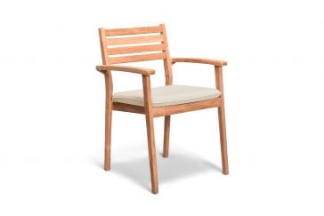 Harmonia Living Outdoor Furniture Harmonia Living - Sylvan Teak Dining Arm Chair | HL-SYLV-TK-DAC