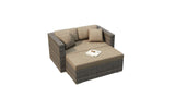 Harmonia Living Outdoor Furniture Heather Beige Harmonia Living - District Day Lounger | HL-DIS-TS-DL