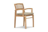 Harmonia Living Outdoor Furniture Heather Beige Harmonia Living - Sands Dining Arm Chair | Fabric Sunbrella | HL-SNDS-SD-DAC