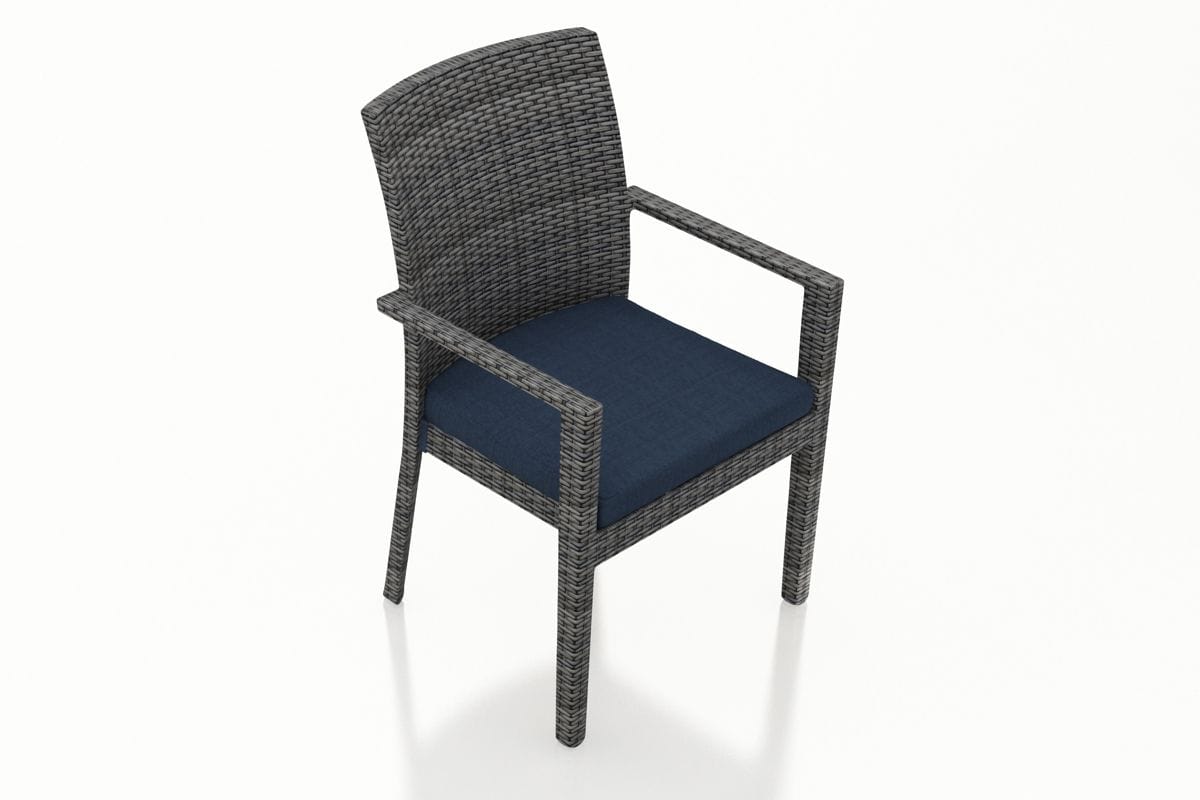 Harmonia Living Outdoor Furniture Spectrum Indigo Harmonia Living - District Dining Arm Chair | HL-DIS-TS-DAC