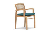 Harmonia Living Outdoor Furniture Spectrum Peacock Harmonia Living - Sands Dining Arm Chair | Fabric Sunbrella | HL-SNDS-SD-DAC