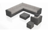 Harmonia Living Outdoor Sectional Cast Silver Harmonia Living - District 10 Piece Club Chair Sectional Set