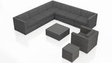 Harmonia Living Outdoor Sectional Harmonia Living - District 10 Piece Club Chair Sectional Set