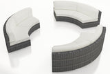 Harmonia Living Outdoor Sectional Harmonia Living - District 3 Piece Curved Sectional Set | HL-DIS-TS-3CS
