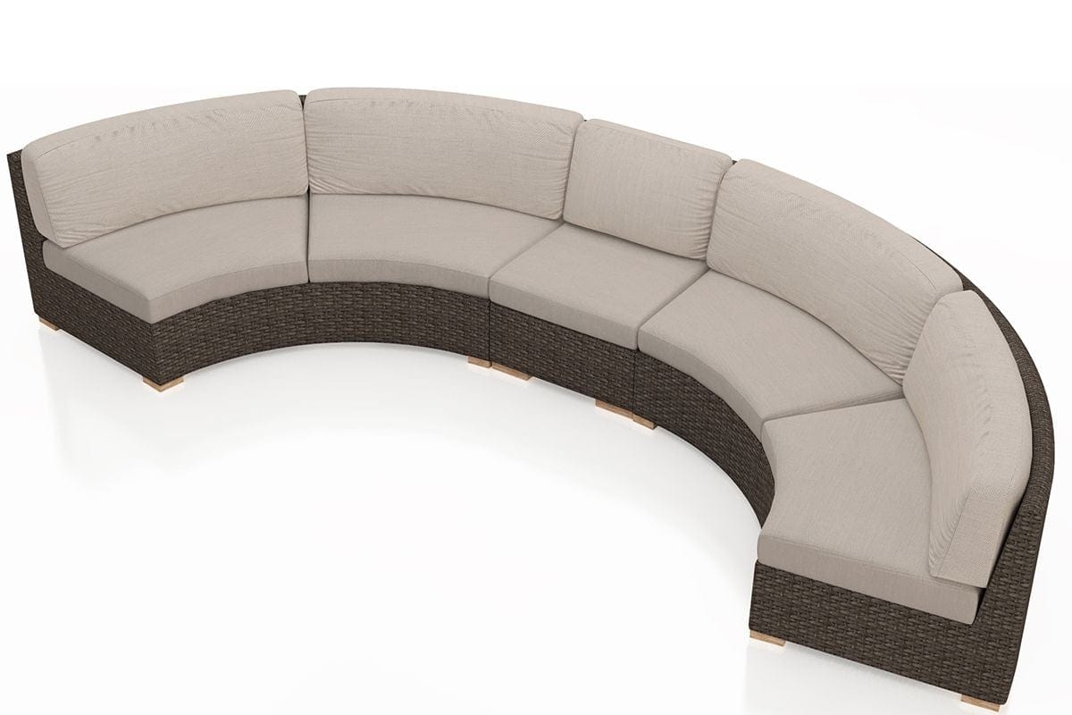 Harmonia Living Outdoor Sets Harmonia Living - Arden 3 Piece Extended Curved Sectional Set