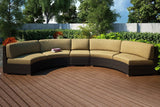 Harmonia Living Outdoor Sets Harmonia Living - Arden 3 Piece Extended Curved Sectional Set