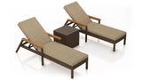 Harmonia Living Outdoor Sets Harmonia Living - Arden 3 Piece Reclining Chaise Lounge Set