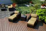 Harmonia Living Outdoor Sets Harmonia Living - Arden 5 Piece Club Chair Set
