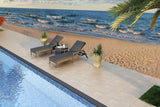 Harmonia Living Outdoor Sets Harmonia Living - District 3 Piece Reclining Chaise Lounge Set