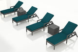 Harmonia Living Outdoor Sets Harmonia Living - District 6 Piece Reclining Chaise Lounge Set