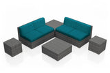Harmonia Living Outdoor Sets Harmonia Living - District 8 Piece 4-Seat Sectional Set
