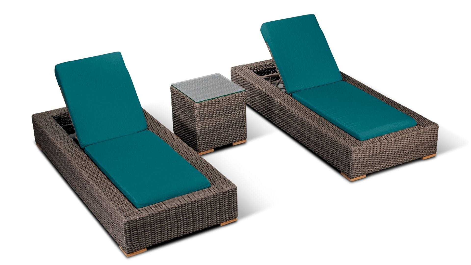 Harmonia Living Outdoor Sets Harmonia Living - Dune 3 Piece Armless Chaise Lounge Set