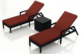Harmonia Living Outdoor Sets Harmonia Living - Urbana 3 Piece Reclining Chaise Lounge Set