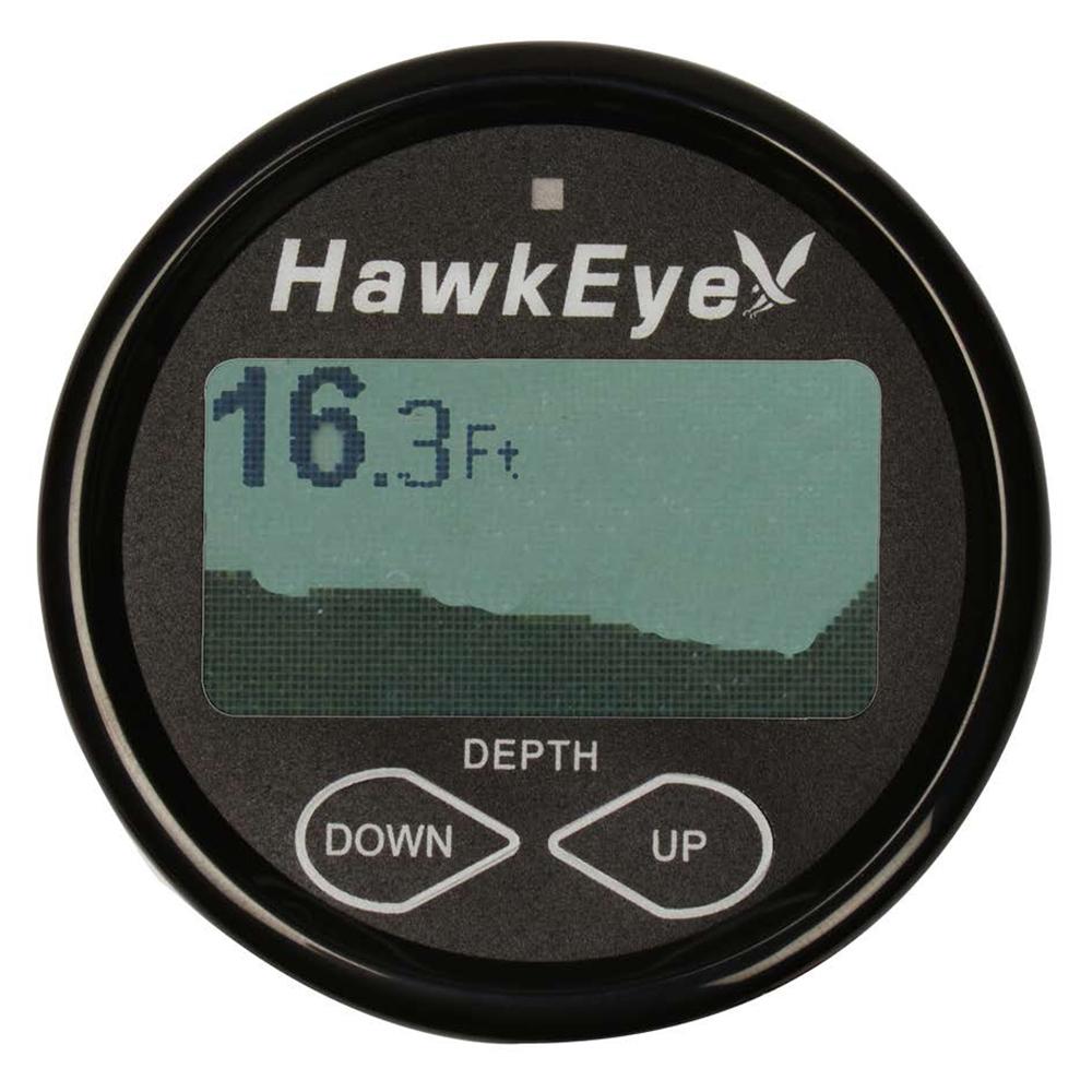 HawkEye Instruments HawkEye DepthTrax 2BX In-Dash Digital Depth  Temp Gauge - Transom Mount - 600 [DT2BX-TM]