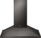 LG - 36 in. Smart Wall Mount Range Hood with LED Lighting in Black Stainless Steel - HCED3615D