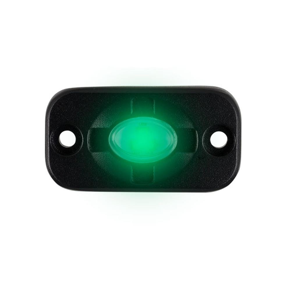 HEISE LED Lighting Systems Lighting HEISE Auxiliary Accent Lighting Pod - 1.5" x 3" - Black/Green [HE-TL1G]