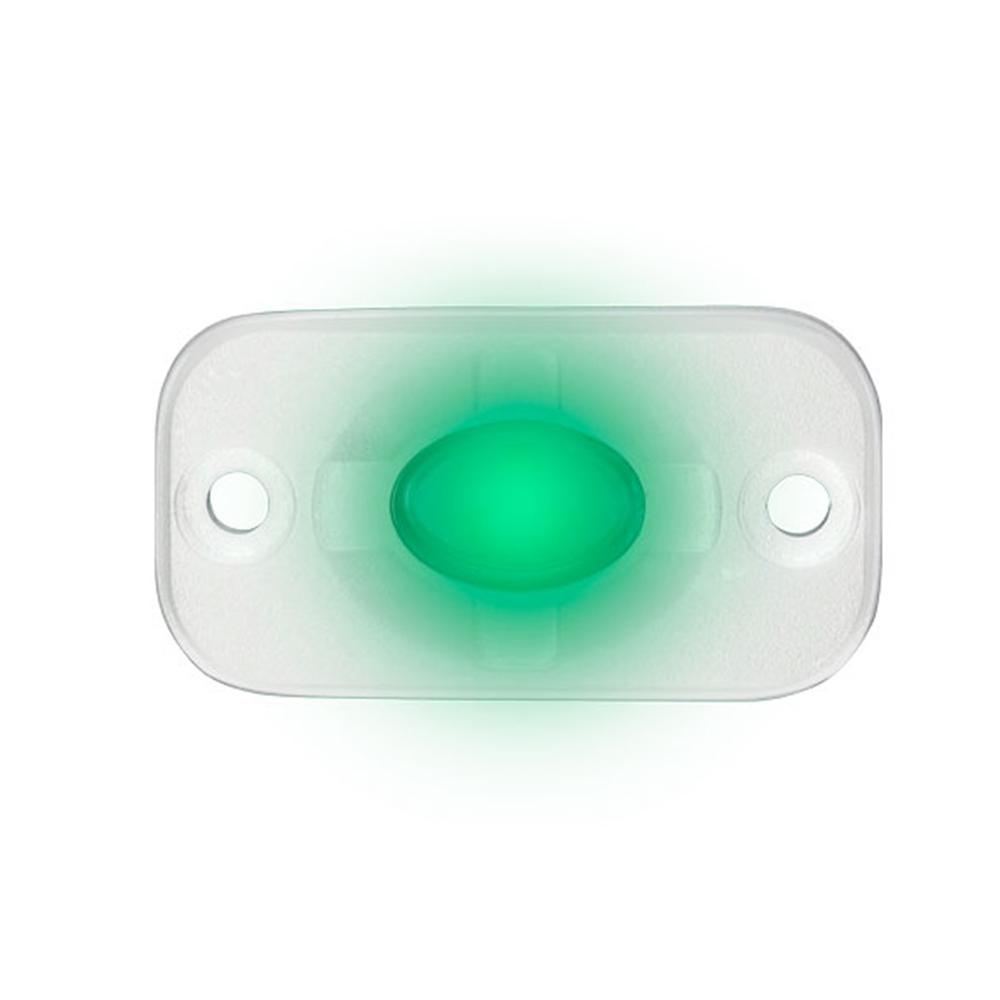HEISE LED Lighting Systems Lighting HEISE Marine Auxiliary Accent Lighting Pod - 1.5" x 3" - White/Green [HE-ML1G]