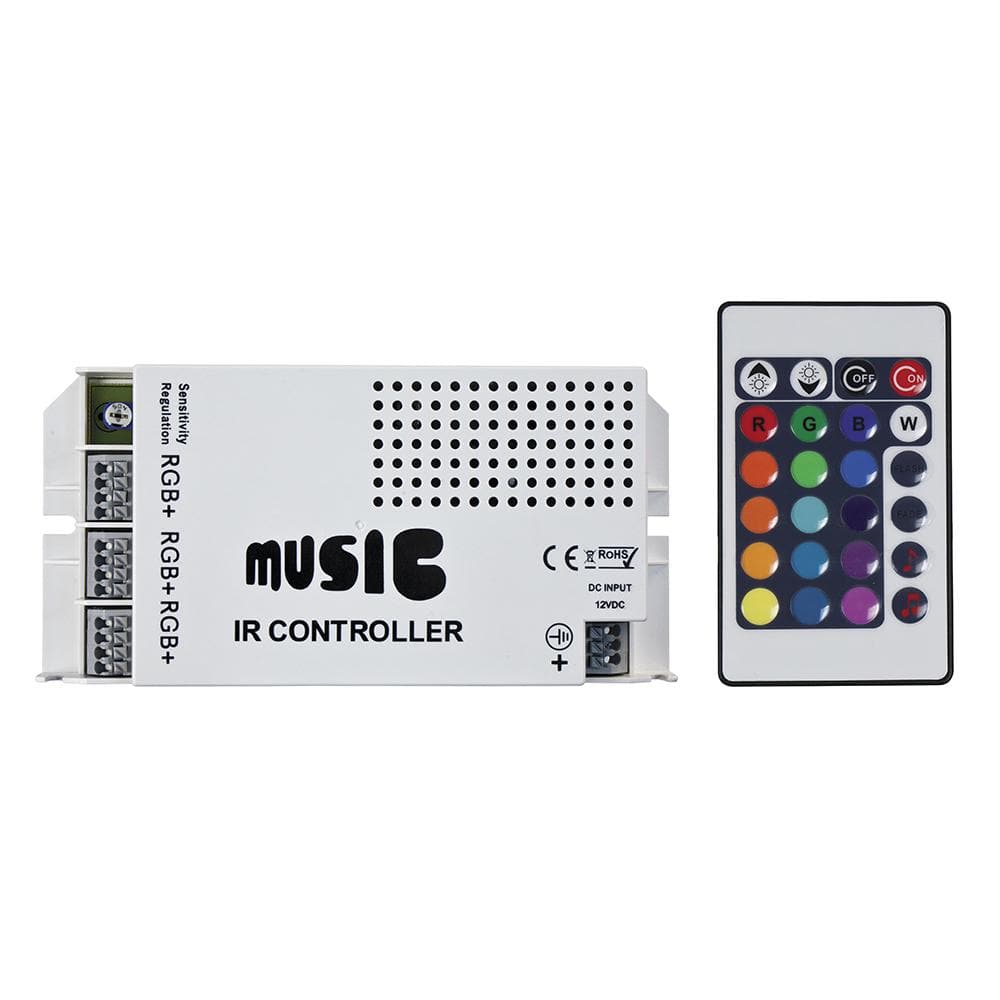 HEISE LED Lighting Systems Lighting HEISE Sound Activated RGB Controller w/IR Remote [HE-RGBSAC-1]