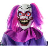 Haunted Hill Farm - Animatronic Talking Clown with Waving Hand and Light-Up Eyeballs for Scary Halloween Decoration