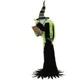 Haunted Hill Farm -  6-Ft. Tall Endora the Enchantress Witch by SVI, Premium Talking Halloween Animatronic, Plug-In