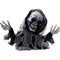 Haunted Hill Farm -  27-In. Cyprus the Animatronic Skeleton Reaper, Indoor or Covered Outdoor Halloween Decoration, Red LED Eyes