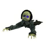 Haunted Hill Farm -  43 In. Animatronic Doll, Indoor/Outdoor Halloween Decoration, Light-up Blue Eyes, Crawling
