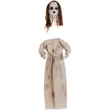 Haunted Hill Farm - Floating, Talking Zombie Girl Animatronic with Blue Chest Light for Scary Hanging Halloween Decoration