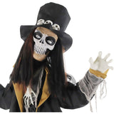 Haunted Hill Farm - Animatronic Voodoo Skeleton Groom with Movement, Sounds, and Light-Up Eyes for Scary Halloween Decoration