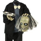 Haunted Hill Farm -  Life-Size Animatronic Zombie, Indoor/Outdoor Halloween Decoration, Light-up Red Eyes, Poseable