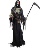 Haunted Hill Farm - 7-Ft. Tall Motion-Activated Rotting Reaper by SVI, Premium Talking Halloween Animatronic, Plug-In