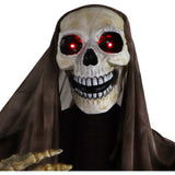 Haunted Hill Farm - Animatronic Skeleton in a Box with Movement, Sounds, and Light-Up Eyes for Scary Halloween Decoration