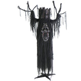 Haunted Hill Farm - Light-Up Creepy Ghost Tree with White Strobe Effects and Electrical Sounds for Scary Halloween Decoration