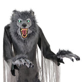 Haunted Hill Farm - 7-Ft. Tall Motion-Activated Towering Werewolf by SVI, Premium Halloween Animatronic, Plug-In